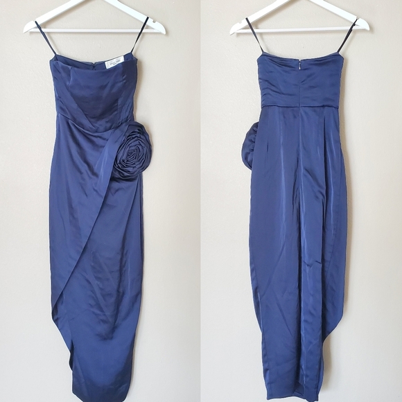 Ronny Kobo Collection Navy Strapless Dress - Picture 5 of 9